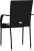 vidaXL Chaises de jardin empilables 2 pcs. Poly rotin noir Voir les images du produit 5