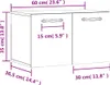 vidaXL Nástenná skrinka biela 60x36,5x35 cm Materiál drevo Náhľad obrázku produktu 8