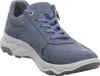 A studio shot of a single blue sneaker. Produktbild-Vorschau