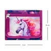 A close-up view of a wallet with a unicorn design. Anteprima dell’immagine prodotto