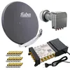 Fuba DAA 850 A Sat Anlage Alu Quattro LNB PremiumX 5/8 Produktbild-Vorschau 1
