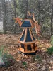 Garten Windmühle Holz 70 cm drehbar kugelgelagert – Produktbild-Vorschau 2