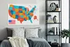 MuchoWow® - Leinwandbilder - Karte von Amerika in Farbe, Produktbild-Vorschau 6