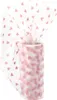 tüllstoff tüllband tüllrolle dekostoff transparent schleifenband zum basteln samtherzen rosa altrosa 15 cm Produktbild-Vorschau