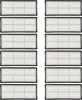 A grid of vacuum cleaner filters. Produktbild-Vorschau
