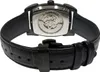 The back of a watch with a leather strap and an exposed mechanical movement. Náhled obrázku produktu