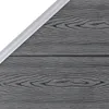 WPC Zaun-Set 5 Quadrate + 1 Schräge 965x186 cm Grau Produktbild-Vorschau 8