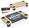 Möbelroller 2er Set bis 200 kg – Rollbrett mit 360° Rollen, Produktbild-Vorschau 1