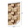 rotolo da 10 m di VLIES WALLPAPER effetto legno geometrico Anteprima dell’immagine prodotto 4