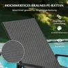 COSTWAY Sonnenliege Rattan bis 150kg, Gartenliege mit Produktbild-Vorschau 6