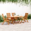 vidaXL Záhradné stoličky 4 ks Nastaviteľné 56x72x107 cm Náhľad obrázku produktu 2
