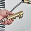 FELIX | Premium Edelstahl ausziehbare Küchenarmatur Gold Produktbild-Vorschau 5