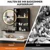 Puluomis Spiegelschrank LED Badspiegel mit Schrank und Produktbild-Vorschau 8