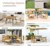 COSTWAY Gartentisch 107x107cm, quadratischer Terrassentisch Produktbild-Vorschau 7
