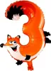 Balon foliowy nr 3, ok. 40 cm, motyw zwierzęcy Podgląd zdjęcia produktu 1