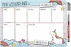 Mein Wochenplaner mit Einhorn Motiv I DIN A4 I Whiteboard Produktbild-Vorschau 1