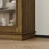 Vitrinenschrank aus Massivholz mit Glastüren, Vintage Produktbild-Vorschau 8