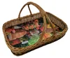 Weidentablett mit Querstange 50x35x29 cm Rechteckig Braun Produktbild-Vorschau 1