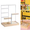 Multi-Tier-Schmuck Organizer Ständer mit Holzschalen Produktbild-Vorschau 4
