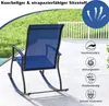 COSTWAY Fauteuil à bascule 2 places, Fauteuil à bascule Voir les images du produit 5