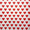 Geschenkpapier Herzen 70cm x 2m Rolle rot / weiß Produktbild-Vorschau 2