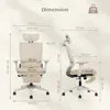 FLEXISPOT Foldex Ergonomischer Bürostuhl, klappbarer Produktbild-Vorschau 6