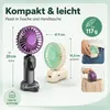 2er Set Handventilator Akku, Mini Ventilator USB-C Produktbild-Vorschau 3
