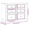 vidaXL Komoda Corona 112x48x91 cm lite drewno sosnowe Podgląd zdjęcia produktu 8
