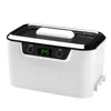 A white ultrasonic cleaner with a black lid and a digital display. Náhled obrázku produktu