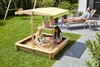 needs&wants® Sandkasten mit Dach Sitzbank und Boden Produktbild-Vorschau 2