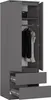 Kleiderschrank AKORD S60 Graphitgrau 60 cm 2 Türen 2 Produktbild-Vorschau 2