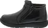 A side view of a black leather boot. Produktbild-Vorschau
