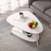 Couchtisch Wohnzimmertisch mit 2 Ablagen Teetisch Produktbild-Vorschau 2