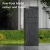 Wiltec Paketkasten schwarz 460 x 450 x 1400 mm, Paketbox Produktbild-Vorschau 4