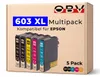 Kompatible Druckerpatronen 603XL für Epson, 5er Set Produktbild-Vorschau 1