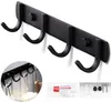 Hakenleiste - 4 Haken - 29 cm - Wandgarderobe - Rostfrei - Produktbild-Vorschau 1