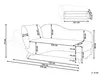 BELIANI Chaiselongue Linksseitig Beige Leinenoptik mit Produktbild-Vorschau 3