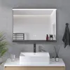 LED Badspiegel 80x60 cm mit Beleuchtung Touchschalter Produktbild-Vorschau 1