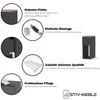 A diagram illustrating the features and benefits of a narrow nightstand. Produktbild-Vorschau