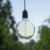 LED Leuchtkugel BOWL - Hängeleuchte - Filament LED - 12,5cm - Batterie - Timer - transparent - Außen Produktbild-Vorschau