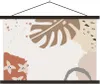 MuchoWow® Textilposter Sommer - Monstera - Grau 60x40 cm Produktbild-Vorschau 1