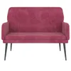 vidaXL Ławka do siedzenia wino czerwone 108x79x79 cm Podgląd zdjęcia produktu 3