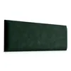 A dark green upholstered headboard is shown against a white background. Podgląd zdjęcia produktu