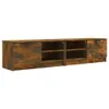 The Living Store TV-Schränke 2 Stk. Räuchereiche 80x35x36,5 Produktbild-Vorschau 2