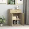 vidaXL Kredens dąb sonoma 60x30x75 cm materiał Podgląd zdjęcia produktu 18