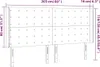 LED Kopfteil Hellgrau 203x16x118/128 cm Stoff Produktbild-Vorschau 6