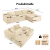 COMHOMASofa Big-Sofa, L-förmige Sofa, Couch Ecksofa, Produktbild-Vorschau 9