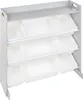BELIANI Regál s 9 úložnými boxy šedý bílý MDF plastové boxy Náhled obrázku produktu 5