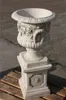Amphore mit Sockel als Set aus Steinguss perfekt für den Produktbild-Vorschau 4