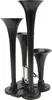 clacson a 4 trombe con compressore d'aria, 150 dB, 12 V, Anteprima dell’immagine prodotto 2